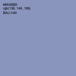 #8A95BD - Bali Hai Color Image
