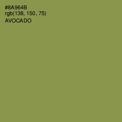 #8A964B - Avocado Color Image