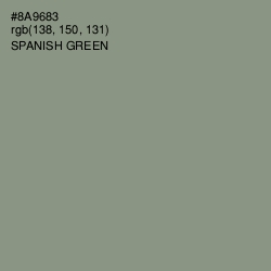 #8A9683 - Spanish Green Color Image
