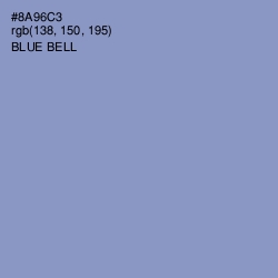 #8A96C3 - Blue Bell Color Image