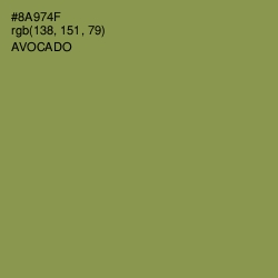 #8A974F - Avocado Color Image