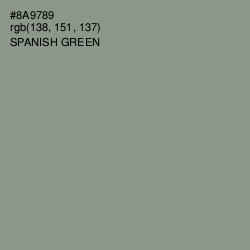 #8A9789 - Spanish Green Color Image