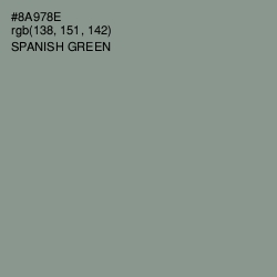 #8A978E - Spanish Green Color Image