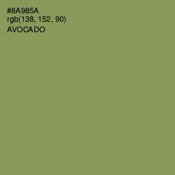 #8A985A - Avocado Color Image