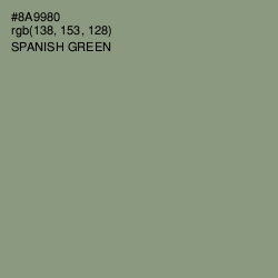 #8A9980 - Spanish Green Color Image