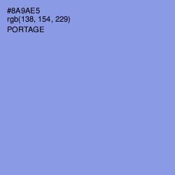 #8A9AE5 - Portage Color Image