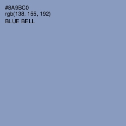 #8A9BC0 - Blue Bell Color Image
