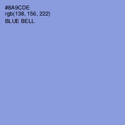 #8A9CDE - Blue Bell Color Image