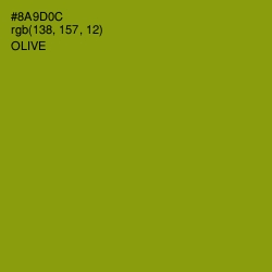 #8A9D0C - Olive Color Image