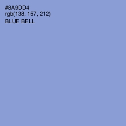 #8A9DD4 - Blue Bell Color Image