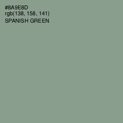 #8A9E8D - Spanish Green Color Image