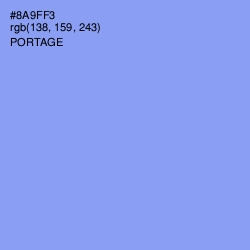 #8A9FF3 - Portage Color Image