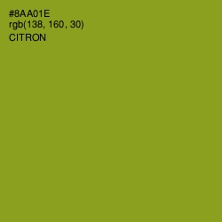 #8AA01E - Citron Color Image