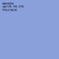 #8AA0DA - Polo Blue Color Image