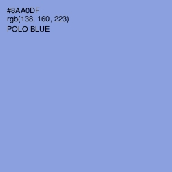 #8AA0DF - Polo Blue Color Image