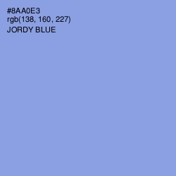 #8AA0E3 - Jordy Blue Color Image