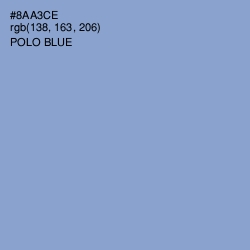 #8AA3CE - Polo Blue Color Image