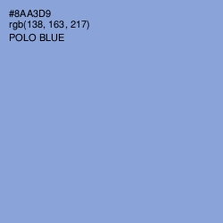 #8AA3D9 - Polo Blue Color Image