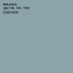 #8AA4A9 - Cascade Color Image