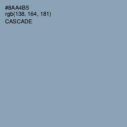 #8AA4B5 - Cascade Color Image