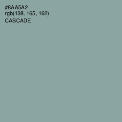 #8AA5A2 - Cascade Color Image