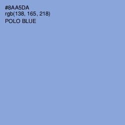 #8AA5DA - Polo Blue Color Image