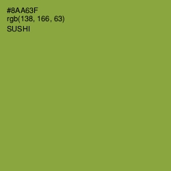 #8AA63F - Sushi Color Image