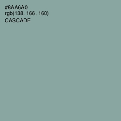 #8AA6A0 - Cascade Color Image
