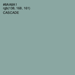 #8AA8A1 - Cascade Color Image