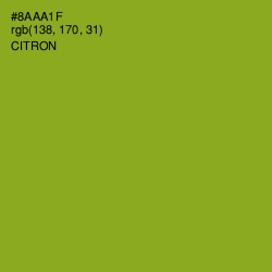 #8AAA1F - Citron Color Image