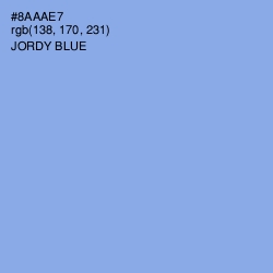 #8AAAE7 - Jordy Blue Color Image