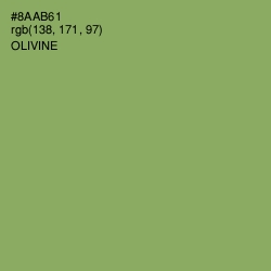 #8AAB61 - Olivine Color Image