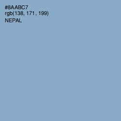 #8AABC7 - Nepal Color Image