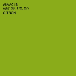 #8AAC1B - Citron Color Image
