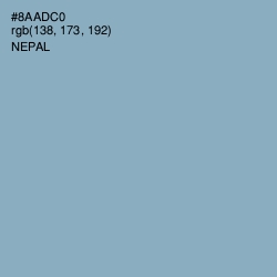 #8AADC0 - Nepal Color Image