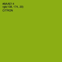 #8AAE14 - Citron Color Image