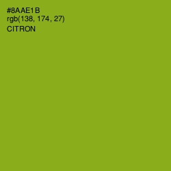 #8AAE1B - Citron Color Image