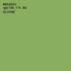 #8AAE60 - Olivine Color Image