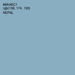 #8AAEC1 - Nepal Color Image