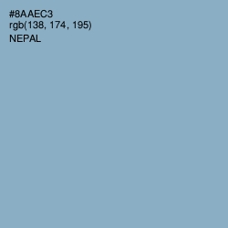 #8AAEC3 - Nepal Color Image