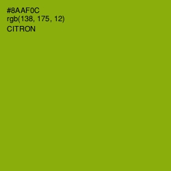 #8AAF0C - Citron Color Image