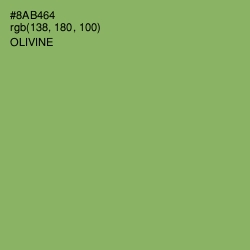 #8AB464 - Olivine Color Image