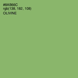 #8AB66C - Olivine Color Image