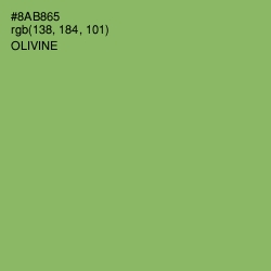 #8AB865 - Olivine Color Image