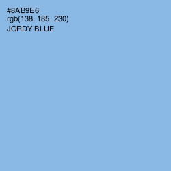 #8AB9E6 - Jordy Blue Color Image
