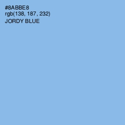 #8ABBE8 - Jordy Blue Color Image