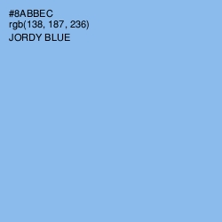 #8ABBEC - Jordy Blue Color Image