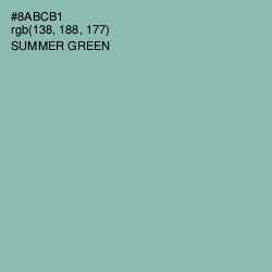 #8ABCB1 - Summer Green Color Image