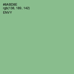#8ABD8E - Envy Color Image