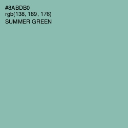 #8ABDB0 - Summer Green Color Image